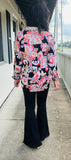 Black Fringed Pull On Flares XL 1X