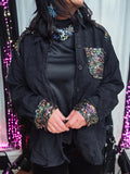 All Things Bling Jacket in Black S-1X