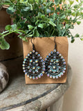 Aubrey’s  Sweetheart Earrings in Turquoise Patina