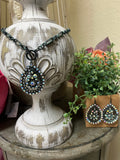 Aubrey’s  Sweetheart Earrings in Turquoise Patina