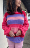 Winter Wonderland Sweater in Coral Pink S-2X