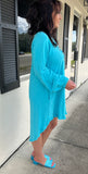 Ice Blue Babydoll Dress s-L