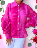 Eterna Blouse in Barbie Pink