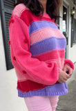 Winter Wonderland Sweater in Coral Pink S-2X