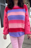 Winter Wonderland Sweater in Coral Pink S-2X