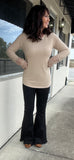 Holly Sweater in Taupe S-3X
