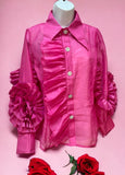 Eterna Blouse in Barbie Pink