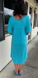 Ice Blue Babydoll Dress s-L