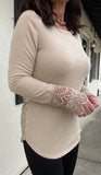 Holly Sweater in Taupe S-3X