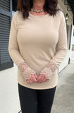 Holly Sweater in Taupe S-3X
