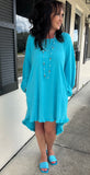 Ice Blue Babydoll Dress s-L
