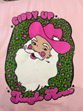 Pink Giddy Up Jingle Horse Christmas Sweatshirt