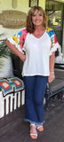 Flora Blouse in Ivory