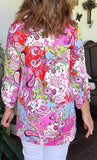 Summer Bliss Paisley Blouse Plus Only