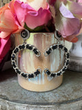 Black Silver Inspired Earrings 2