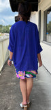 Everyday Kimono in Royal Blue S L XL