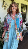 Tiered Ruffle Dress in Candy Blue