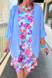 Everyday Kimono in Periwinkle Blue S-XL