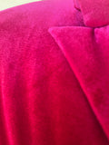 Velvet Crush Blazer in Hot Pink S L XL