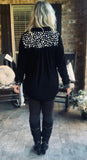 Cruella Blouse in Black S M XL 1X