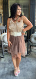 Tulle Leopard Skirt Regular and Plus