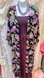 Strapless Jumpsuit in Plum S L XL