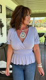 Lilac Moments Top S-3X