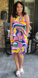 Tropical Statement Dress M-3X