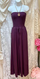 Strapless Jumpsuit in Plum S L XL