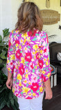 Neon Blossoms Blouse S-3X