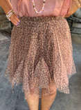 Tulle Leopard Skirt Regular and Plus