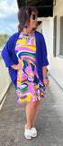 Everyday Kimono in Royal Blue S L XL