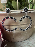Black Silver Inspired Earrings 2