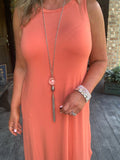 FrilLEE Lily Crystal Pendant Necklace