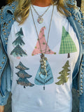 Pretty Little Christmas Trees T  S & 2X