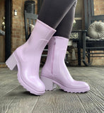 Lovely Lavender Jelly Boots