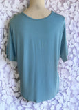 Vintage Spring Lace Top in Ice Blue S-L
