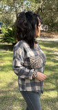 Plaid Leopard Cutie in Taupe S-L