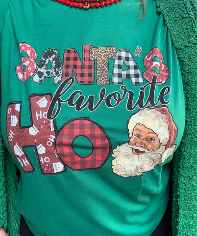 S-XL Santa’s Favorite Ho T