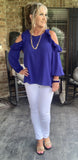 So Glamorous Blouse in Cobalt Blue S XL