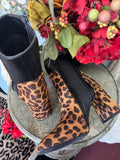 Sassy Leopard Booties 5.5-10