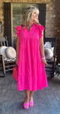Beautiful Day Dress in Barbie Pink S M XL
