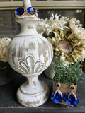 Cobalt Blue Crystal Petals Earrings