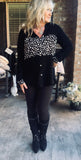 Cruella Blouse in Black S M XL 1X