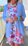 Everyday Kimono in Periwinkle Blue S-XL