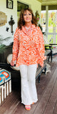 Pretty Zebra Blouse in Orange