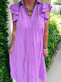 Beautiful Day Dress in Orchid S M XL