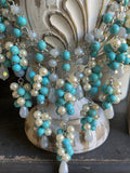 Turquoise Pearl Blue Hawaii Necklace