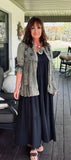 Tiered Ruffle Dress in Black
