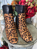 Sassy Leopard Booties 5.5-10